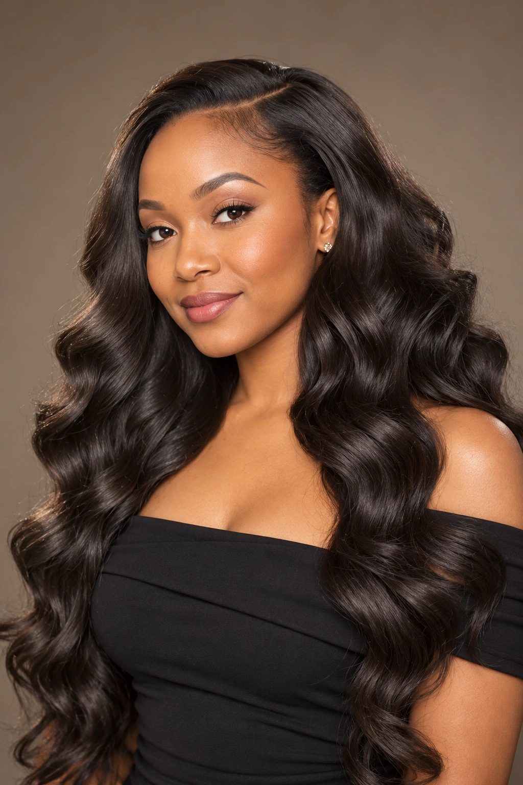Hollywood Waves portrait template