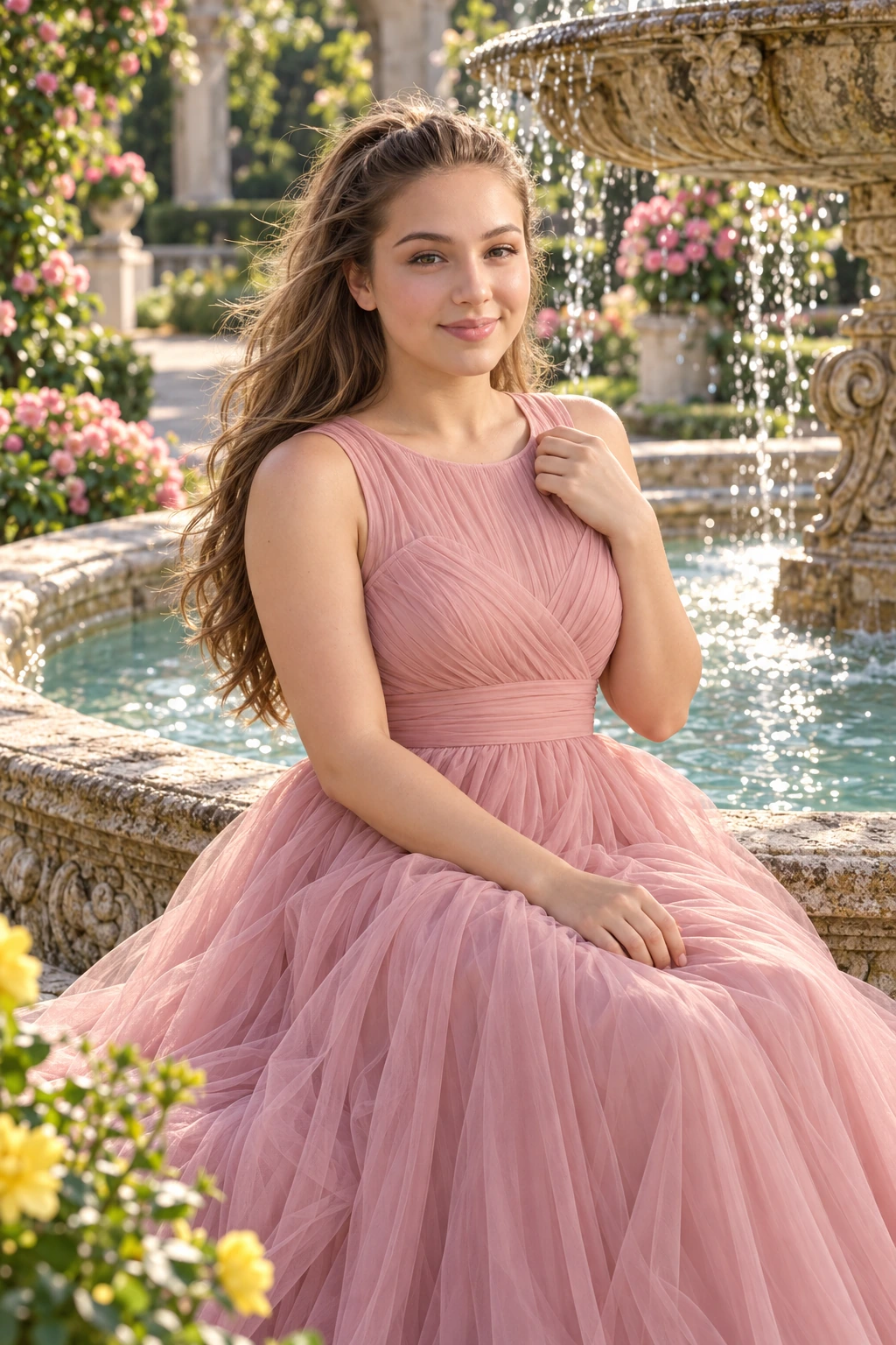 Blush Fountain — Signature portrait inspiration