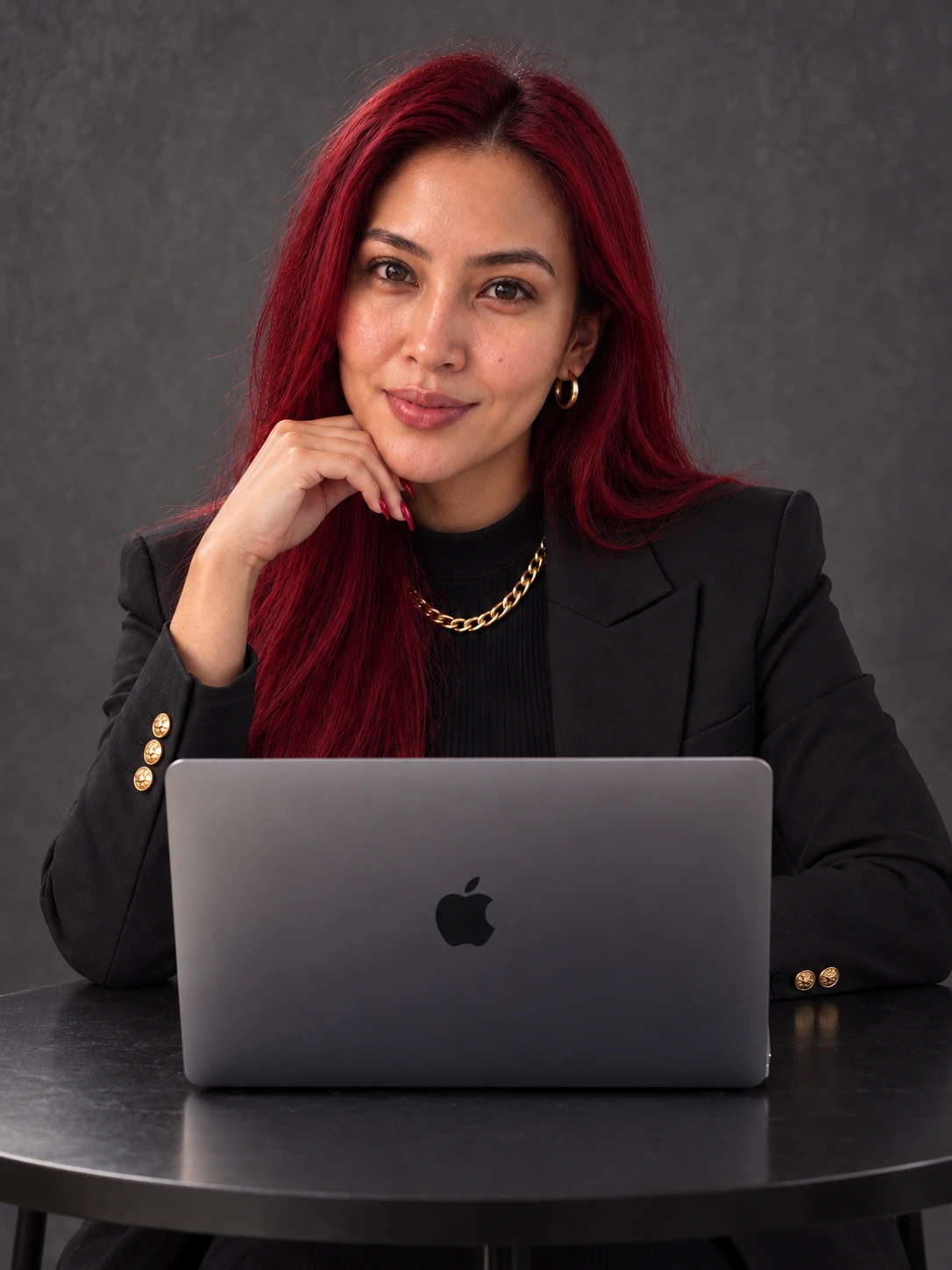 The Laptop Executive portrait template