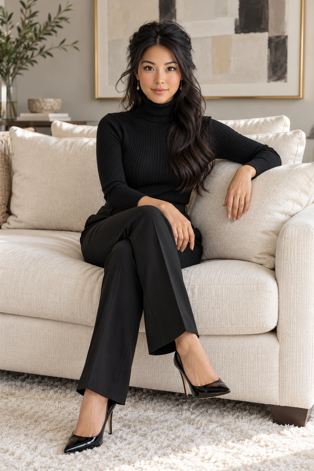 Black & Ivory Elegance — Signature portrait inspiration
