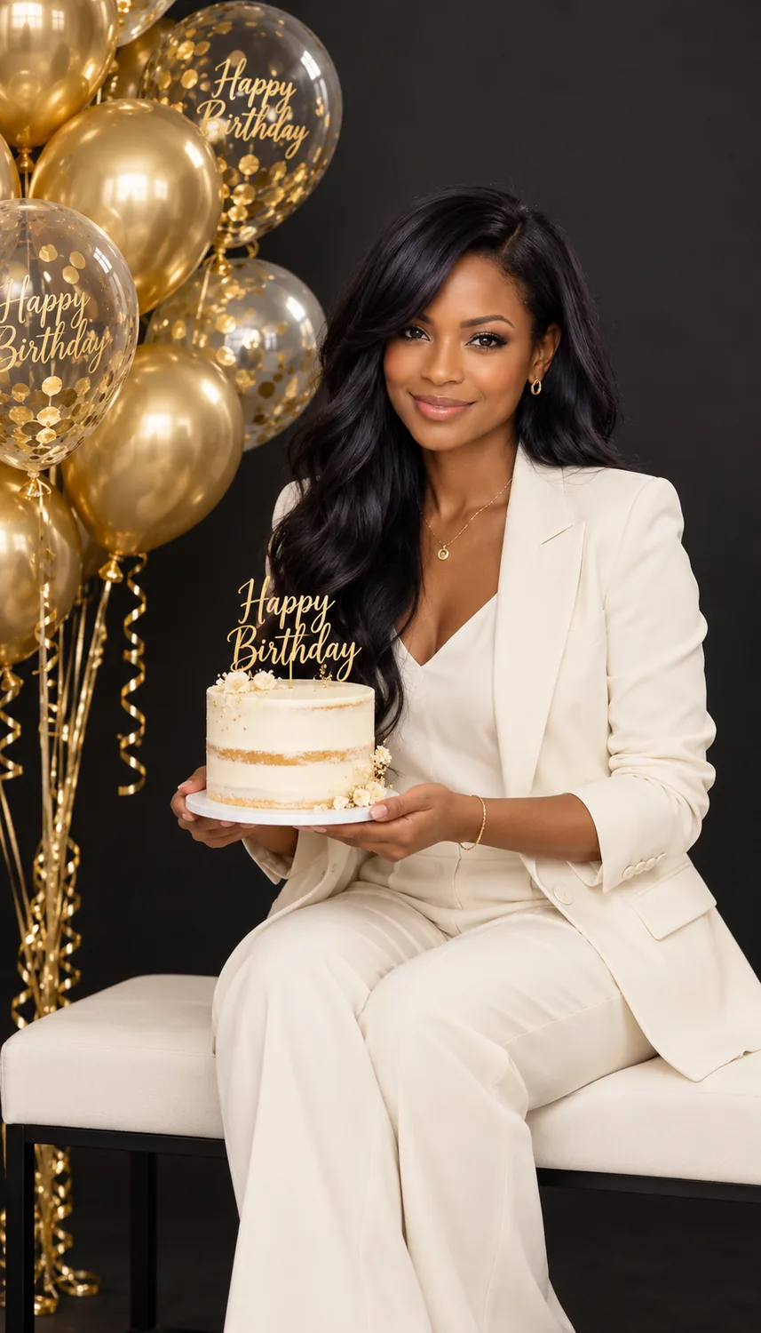 Ivory Birthday Suit portrait template inspiration